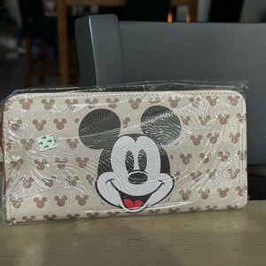 Disney Mickey Mouse Patterned Zipper Wallet